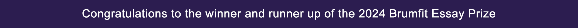 Banner linking to winner and runner up of the 2024 Brumfit Essay Prize